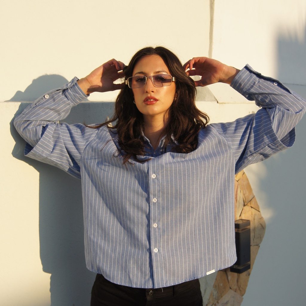 CAMISA A RAYAS MANGA LARGA/CORTA.